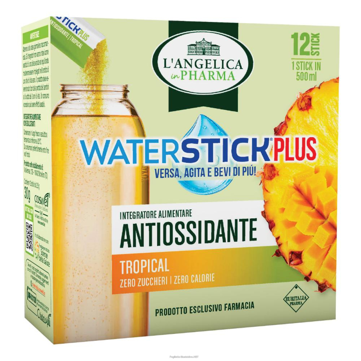 Cerca Offerte di l'angelica waterstick plus antiossidante tropical ananas & mango 12 stick zero zuccheri senza glutine naturalmente privo di lattosio e acquista online