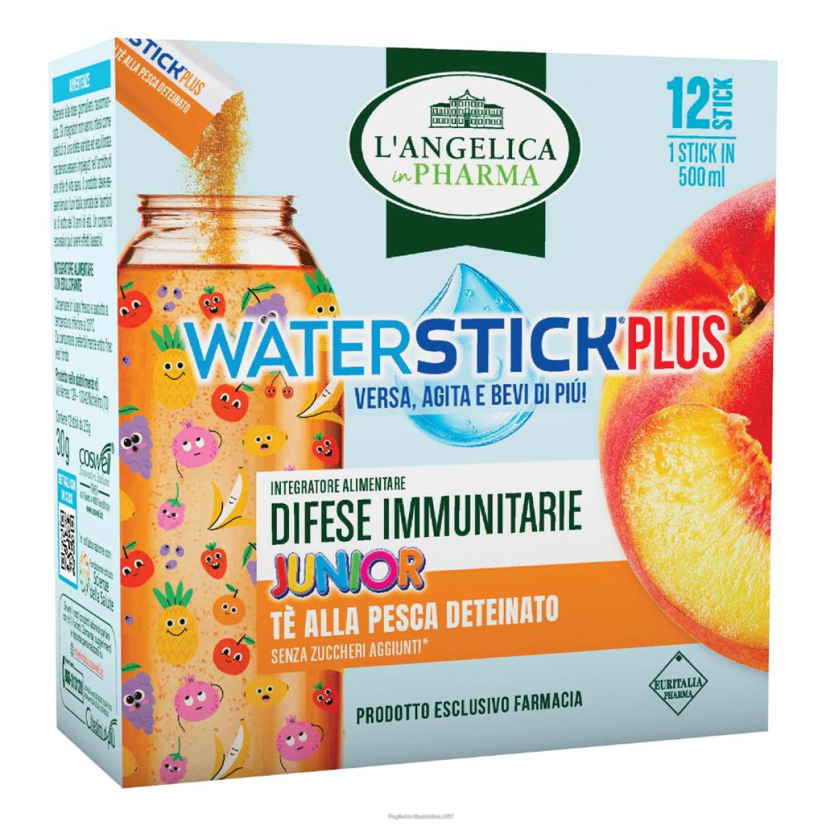 Cerca Offerte di l'angelica waterstick plus junior difese immunitarie te alla pesca deteinato 12 stick zero zuccheri senza glutine naturalmente privo di lattosio e acquista online