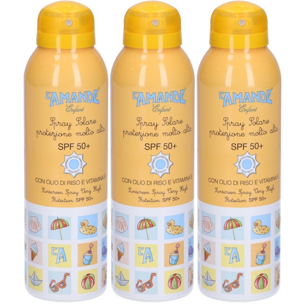 Cerca Offerte di L'amande enfant spray solare spf 50+ 3x150 ml e acquista online