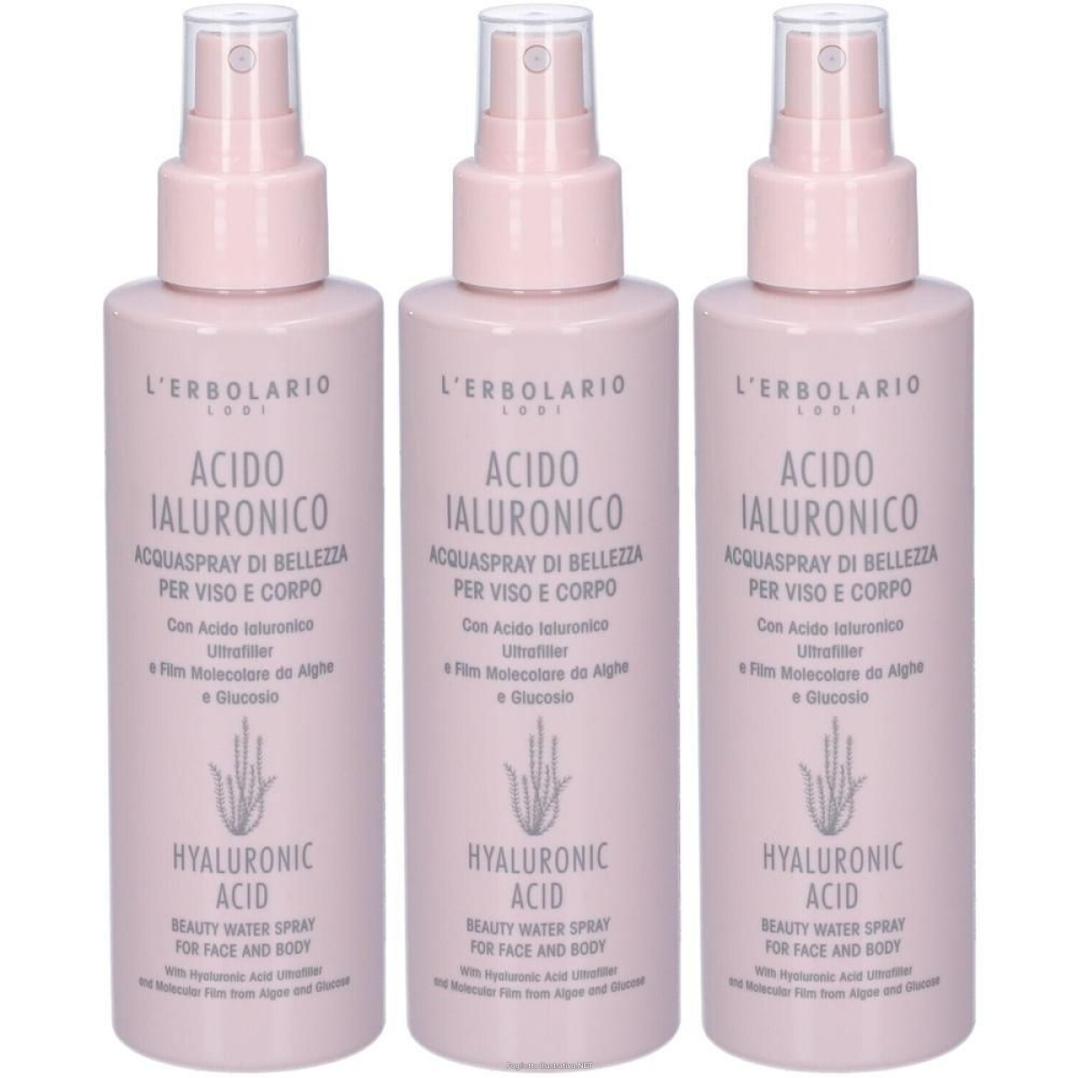 Cerca Offerte di l`erbolario acquaspray di bellezza acido ialuronico 3x150 ml crema e acquista online