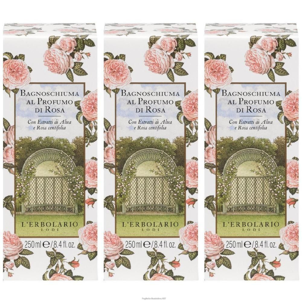 Cerca Offerte di l'erbolario - bagnoschiuma alla rosa centifolia 3x250 ml schiuma da ba e acquista online