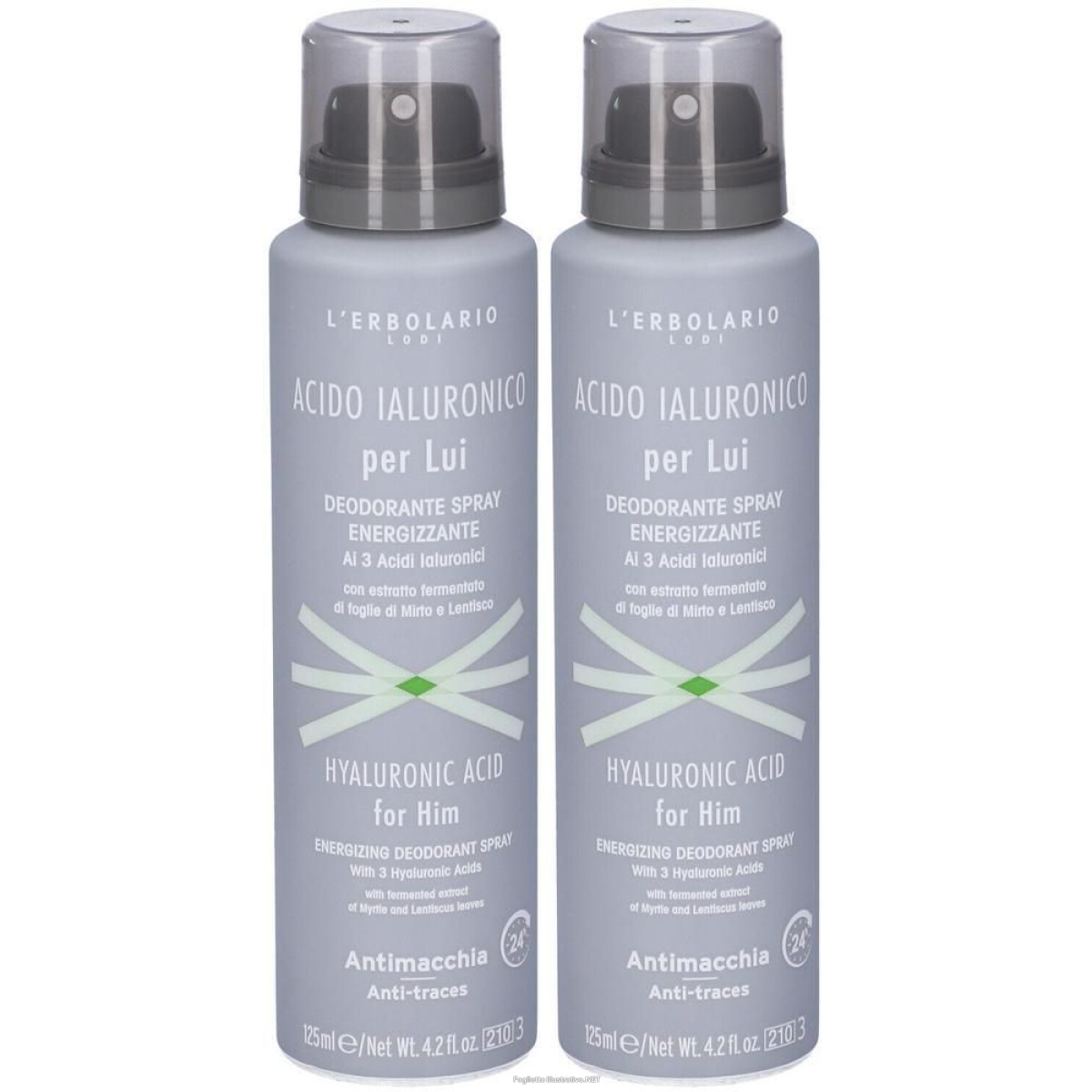 Cerca Offerte di l`erbolario deodorante spray acido ialuronico per lui 2x125 ml e acquista online