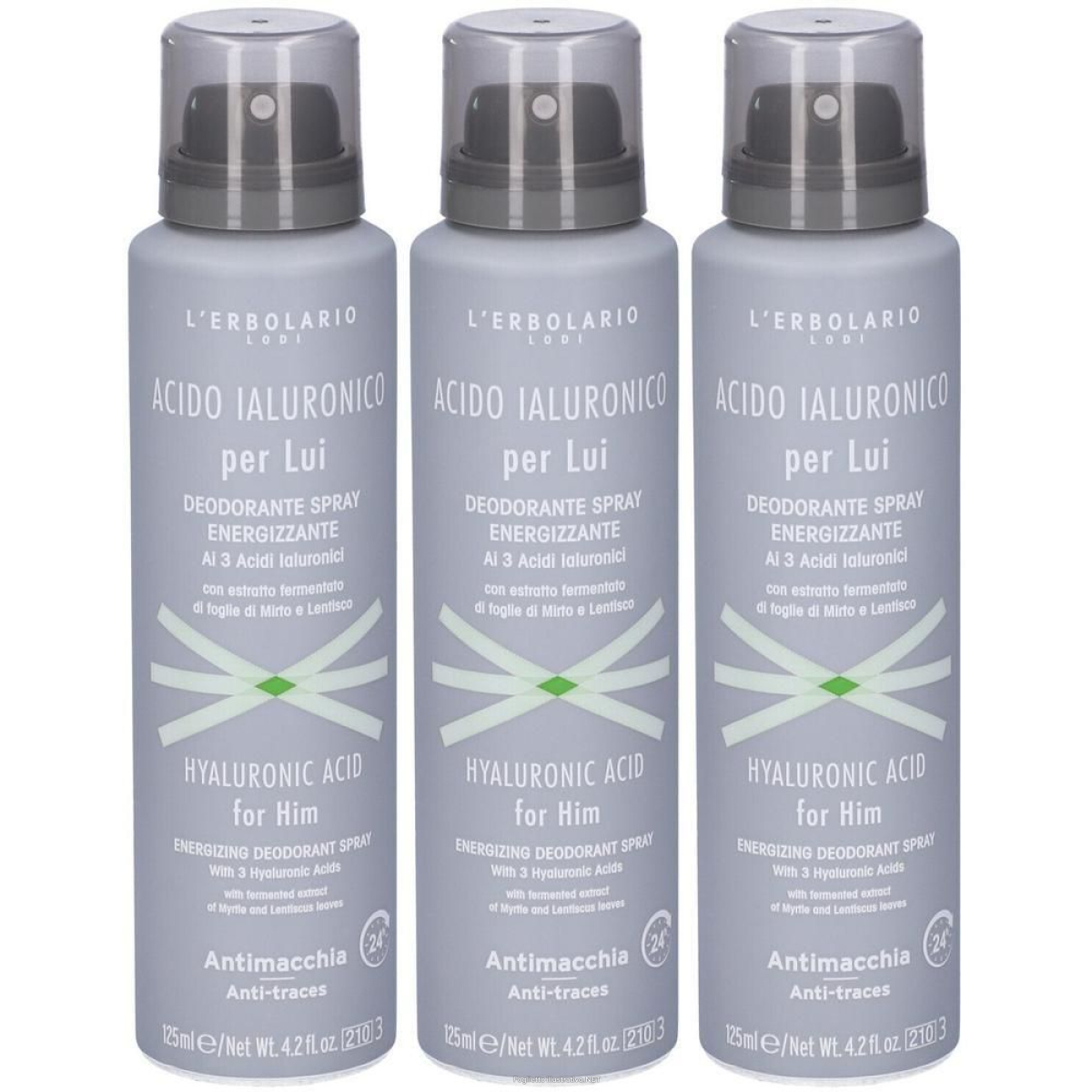 Cerca Offerte di l`erbolario deodorante spray acido ialuronico per lui 3x125 ml e acquista online