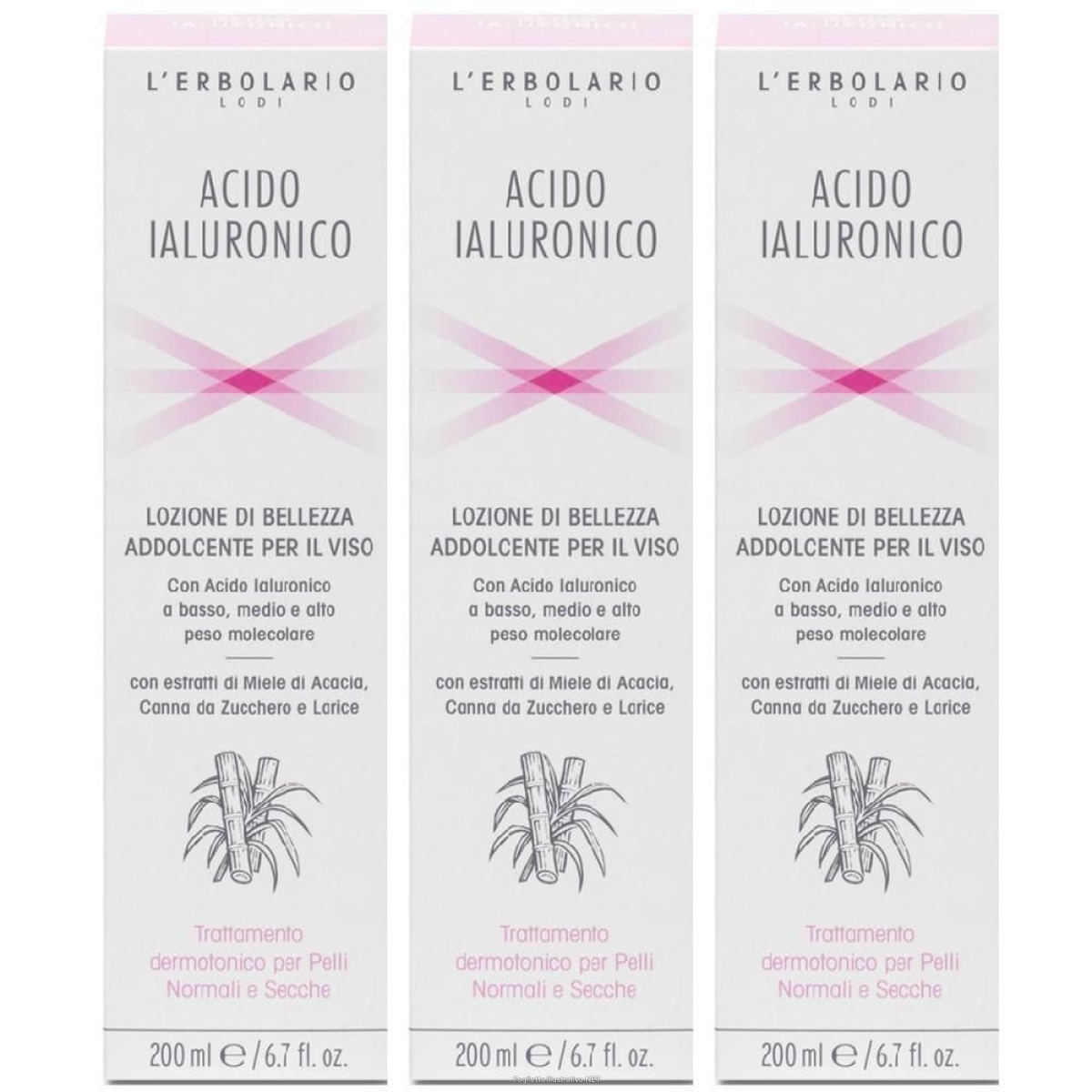 Cerca Offerte di l`erbolario lozione per pelli normali e secche acido ialuronico 3x200 e acquista online