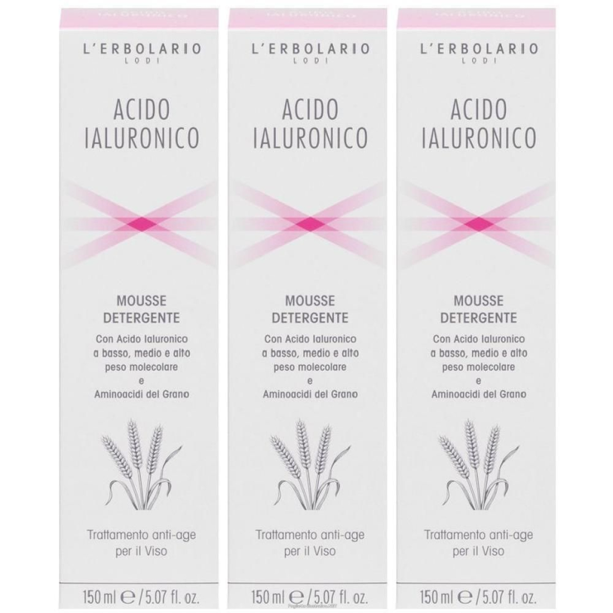 Cerca Offerte di l’erbolario mousse detergente acido ialuronico 3x150 ml e acquista online