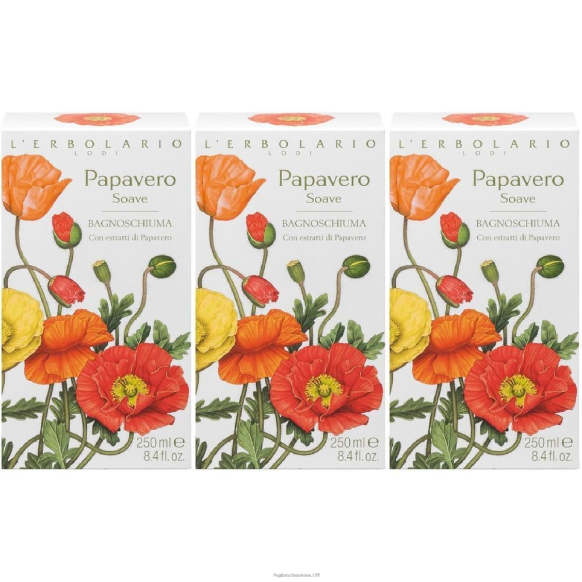 Cerca Offerte di l'erbolario papavero soave bagnoschiuma 3x250 ml schiuma da bagno e acquista online