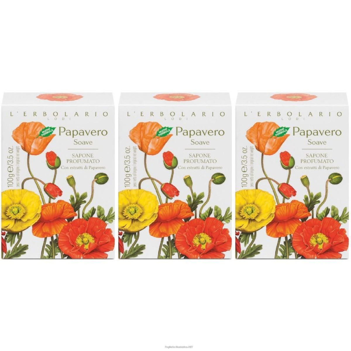 Cerca Offerte di l'erbolario papavero soave sapone profumato 3x100 g e acquista online