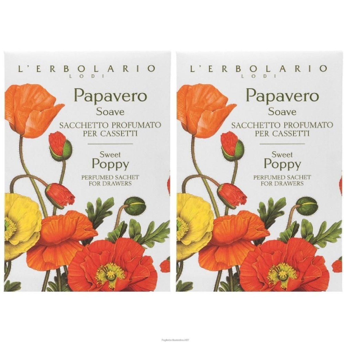 Cerca Offerte di l’erbolario sacchetto profumato per cassetti papavero soave 2x1 st e acquista online