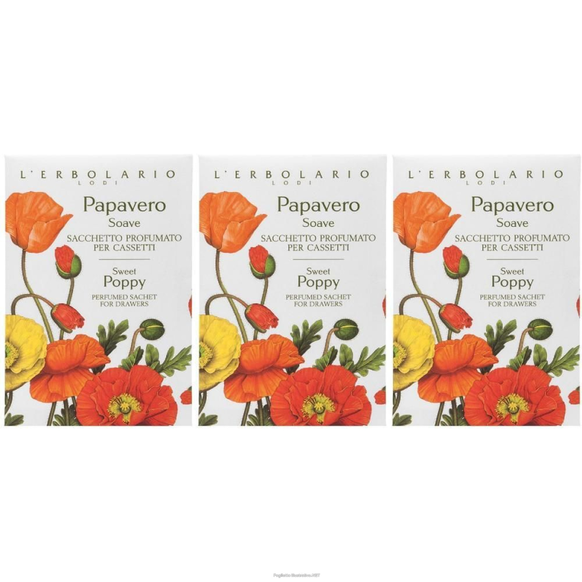 Cerca Offerte di l’erbolario sacchetto profumato per cassetti papavero soave 3x1 st e acquista online