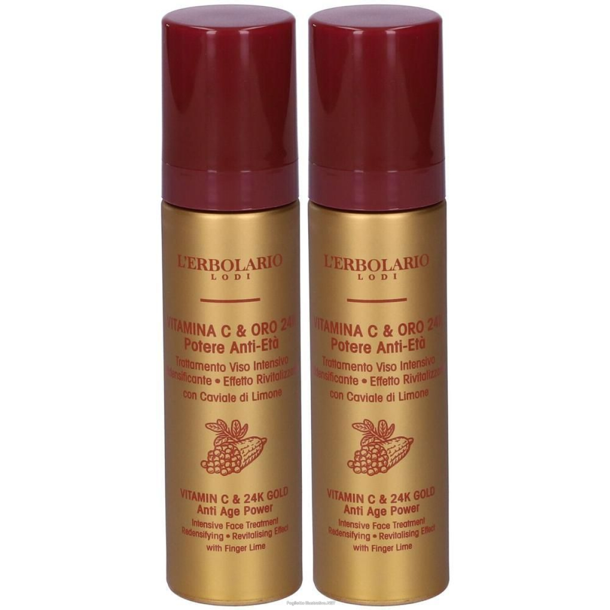 Cerca Offerte di l`erbolario trattamento viso vitamina c & oro 24k 2x50 ml e acquista online