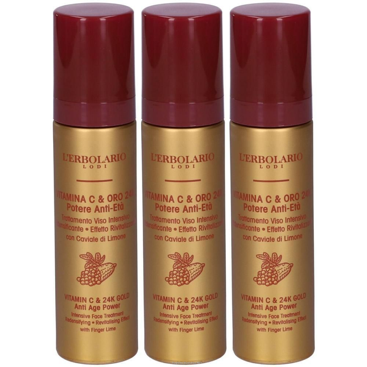 Cerca Offerte di l`erbolario trattamento viso vitamina c & oro 24k 3x50 ml e acquista online