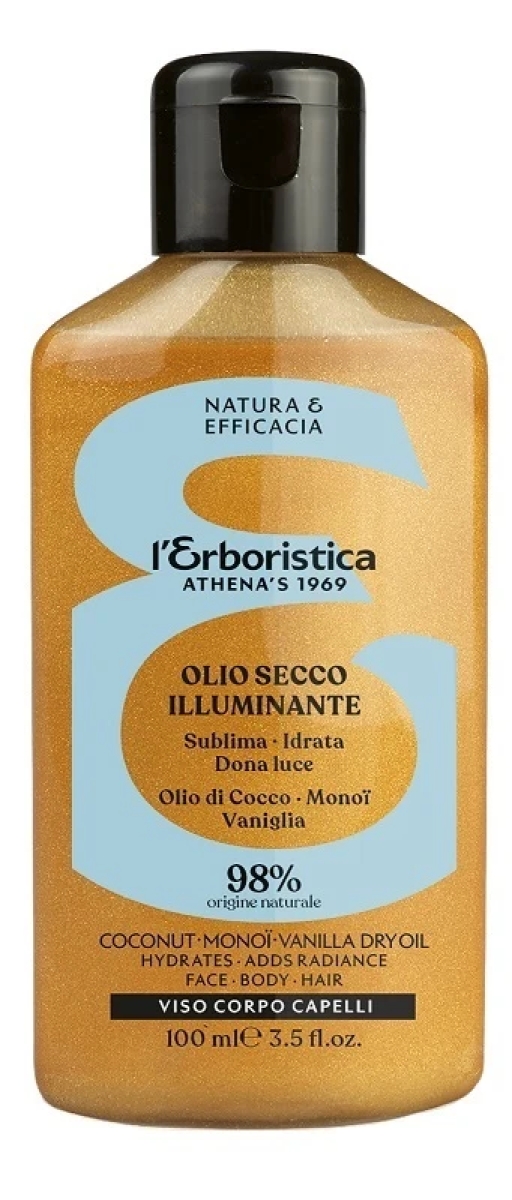 Cerca Offerte di L'erboristica olio secco illuminante e nutriente per viso corpo e capelli, 100 ml e acquista online
