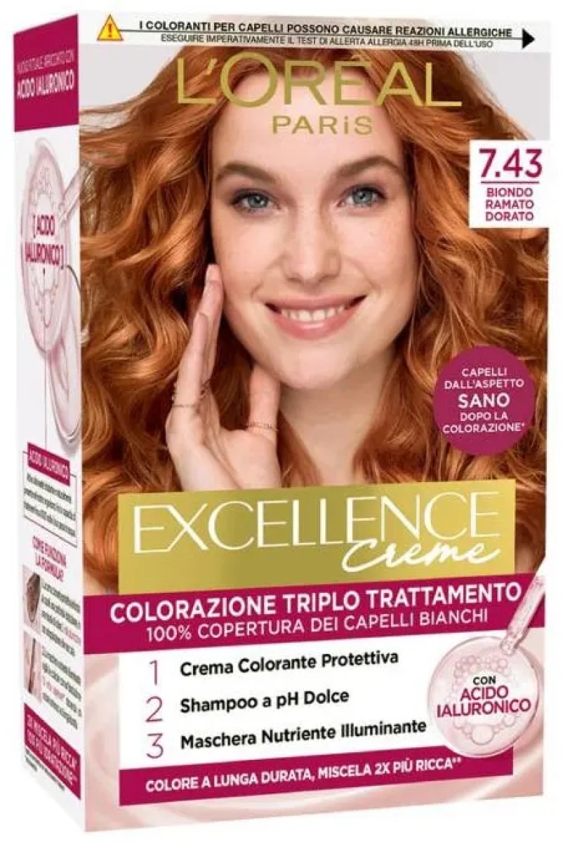 Cerca Offerte di L'oréal paris excellence creme n.7.43 biondo ramato dorato trattamento colorante per capelli e acquista online