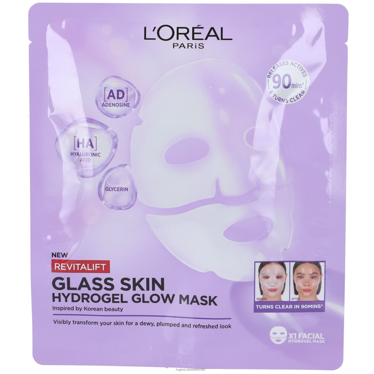Cerca Offerte di l’oréal paris glass skin hydrogel glow maschera viso 1 pz vis e acquista online