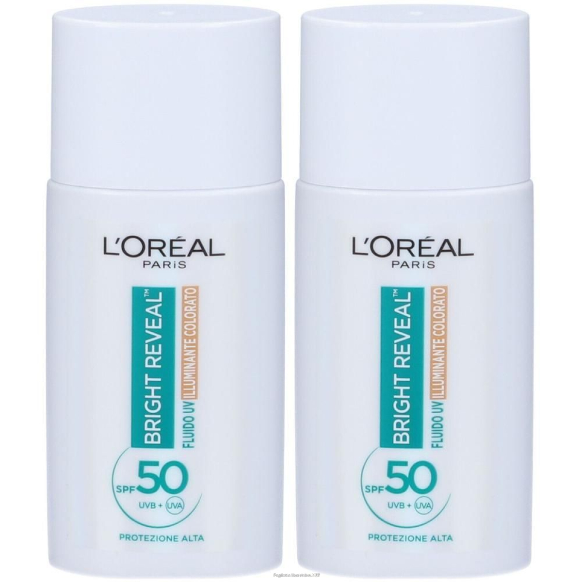 Cerca Offerte di l'oreal paris skincare fluido bright reveal uv colorato spf50 2x50 ml e acquista online