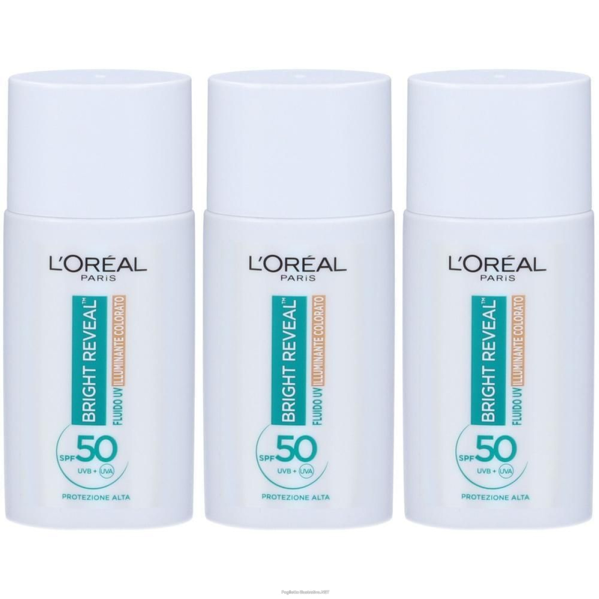 Cerca Offerte di l'oreal paris skincare fluido bright reveal uv colorato spf50 3x50 ml e acquista online
