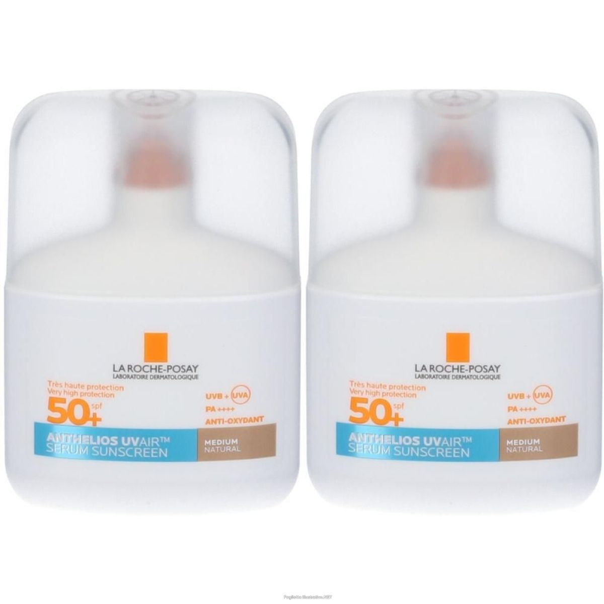 Cerca Offerte di la roche-posay anthelios uvair spf 50+ tt medium 2x50 ml e acquista online