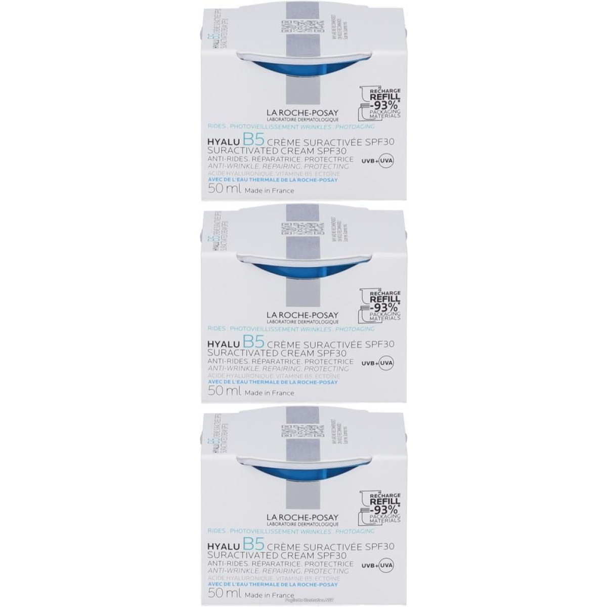 Cerca Offerte di la roche posay crema viso antirughe hyalu b5 ricarica spf 30 3x50 ml e acquista online