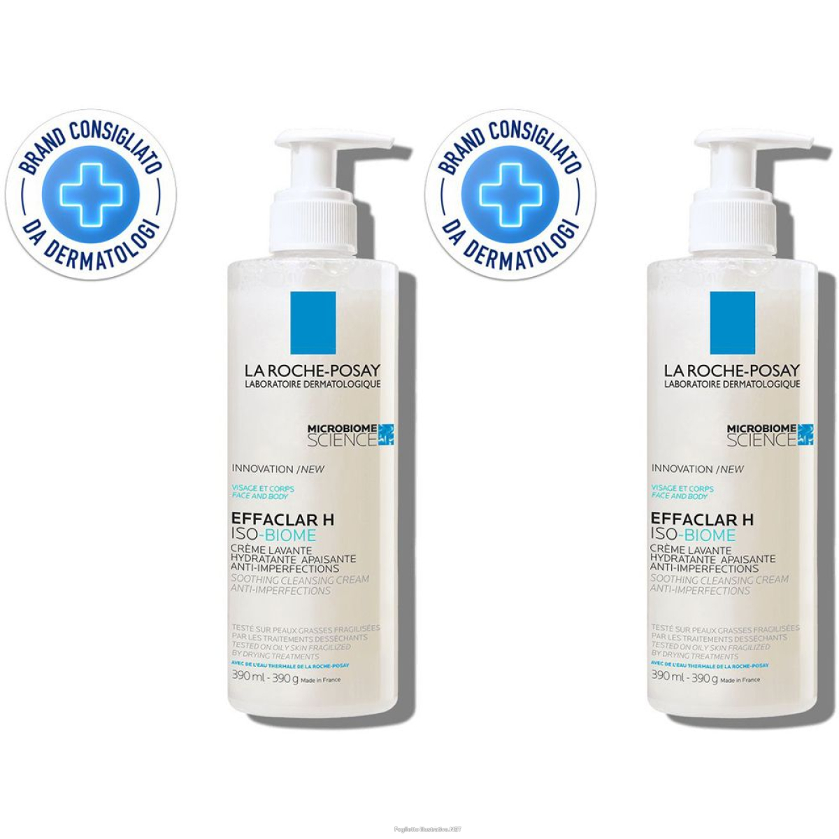 Cerca Offerte di la roche posay effaclar h iso-biome crema detergente set da 2 2x390 ml e acquista online