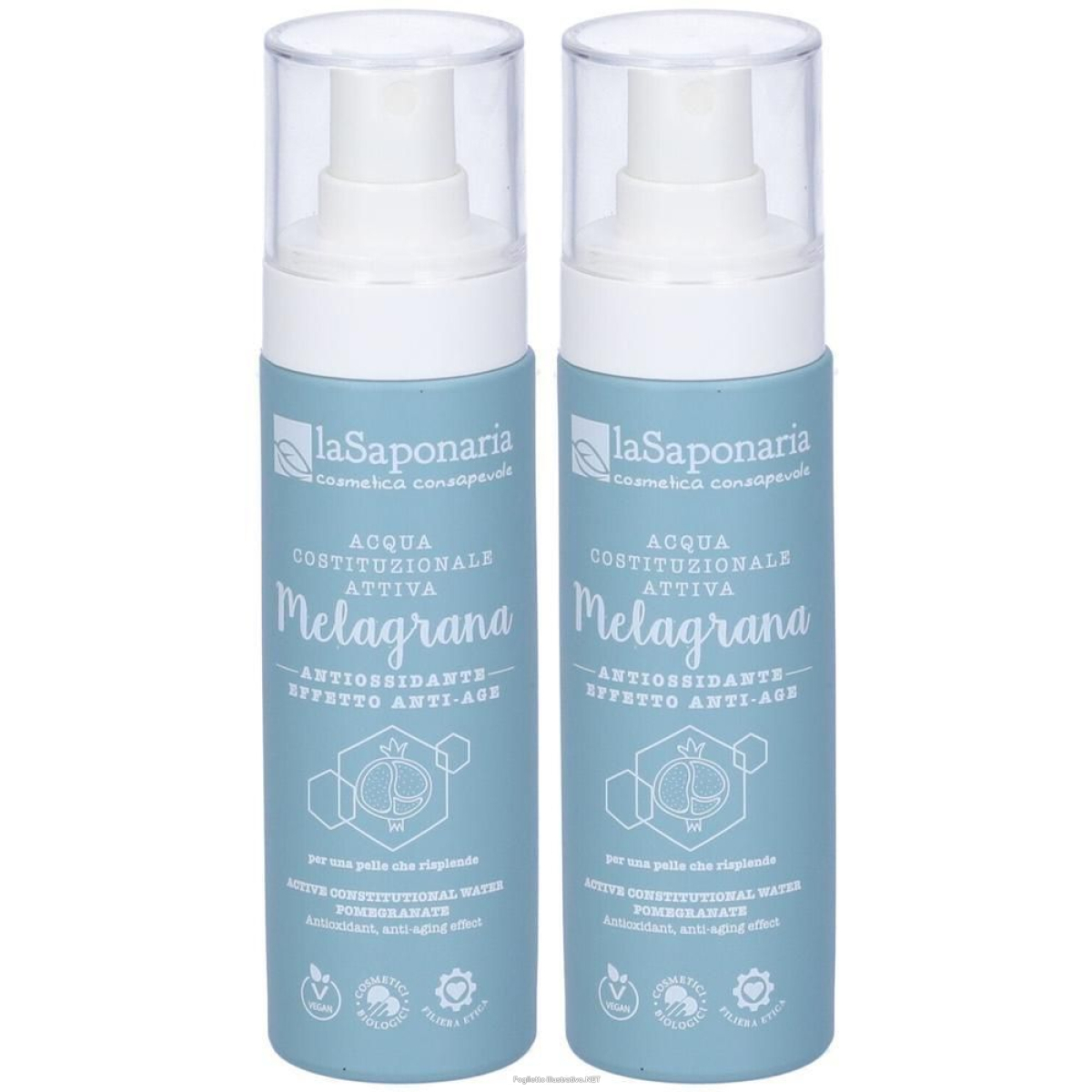 Cerca Offerte di la saponaria acqua attiva antiossidante melagrana 2x50 g e acquista online