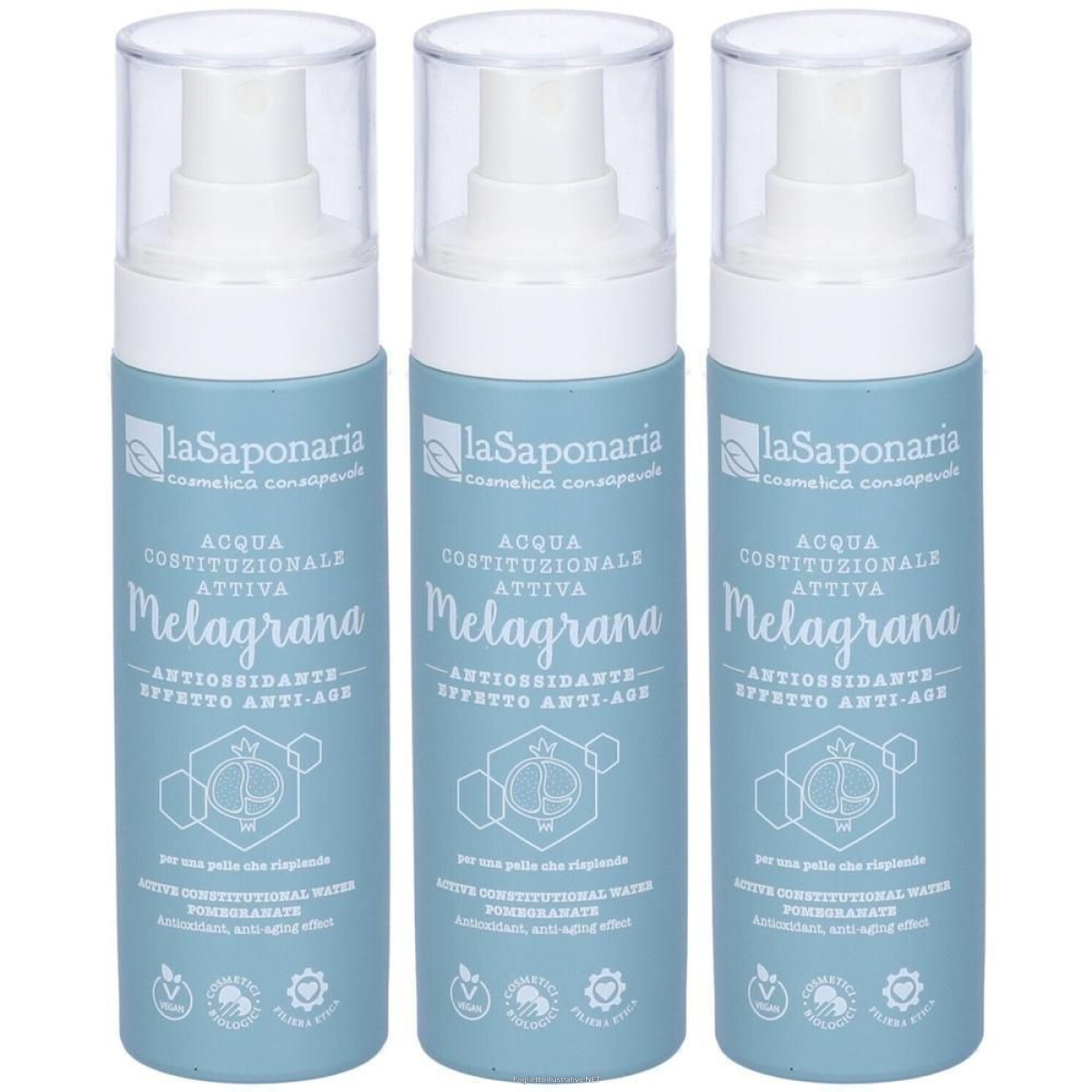 Cerca Offerte di la saponaria acqua attiva antiossidante melagrana 3x50 g e acquista online