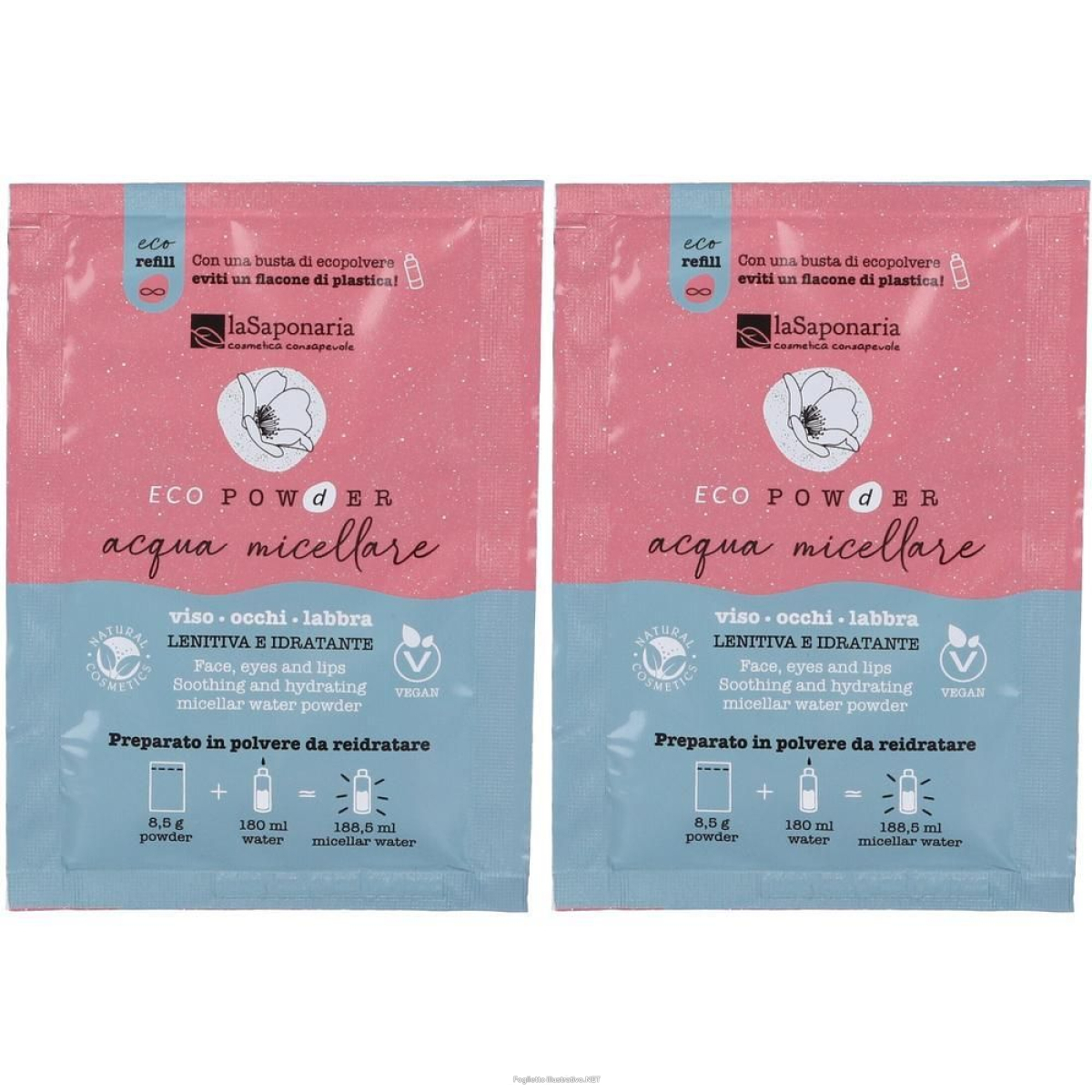 Cerca Offerte di la saponaria acqua micellare in polvere da reidratare 2x8,5 g e acquista online