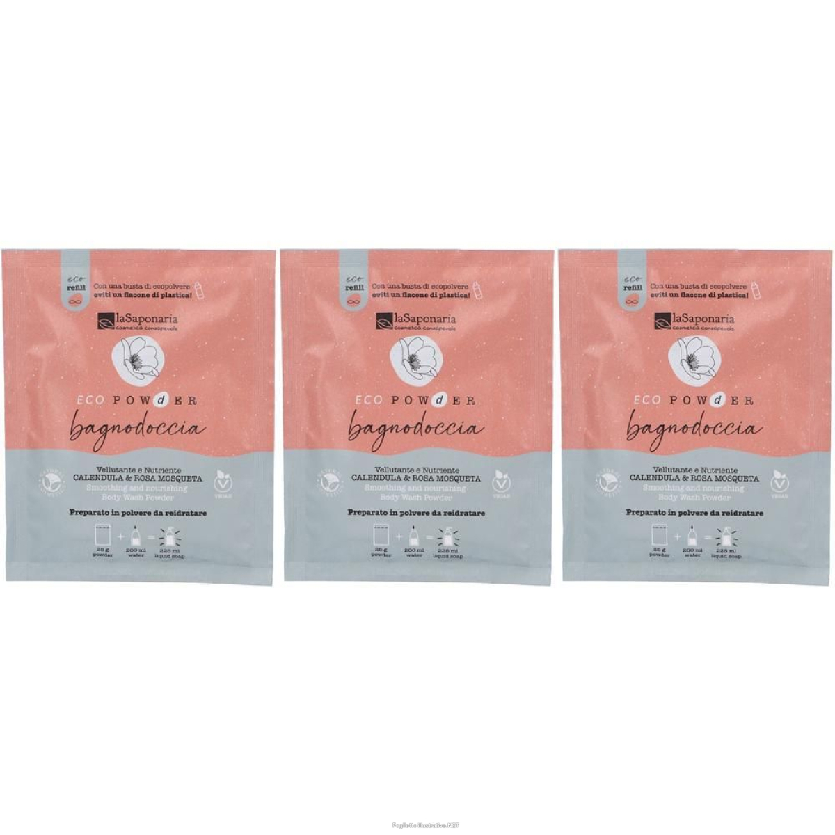 Cerca Offerte di la saponaria bagnodoccia in polvere calendula & rosa mosqueta refill e acquista online