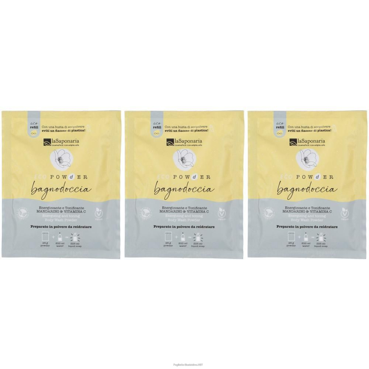 Cerca Offerte di la saponaria bagnodoccia in polvere energizzante 3x25 g e acquista online