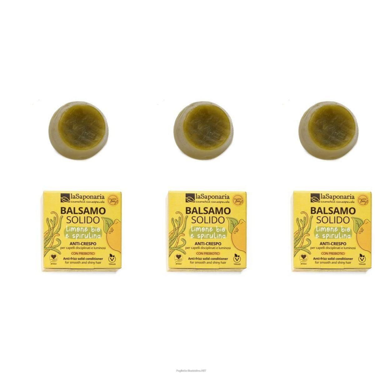 Cerca Offerte di la saponaria balsamo solido anti-crespo 3x40 g e acquista online