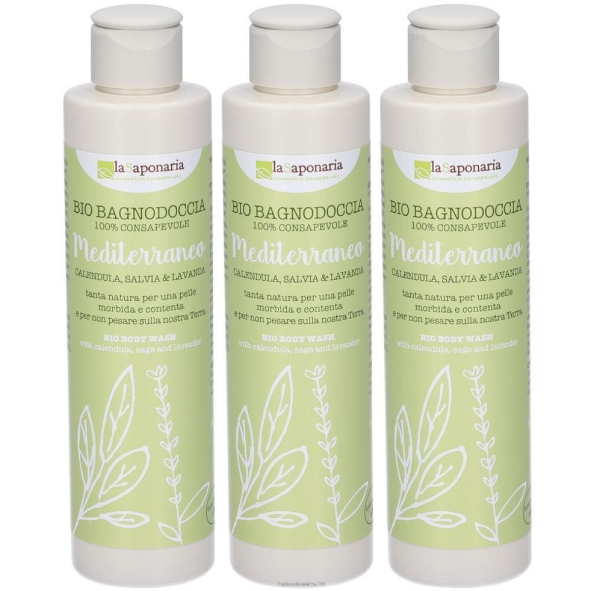 Cerca Offerte di la saponaria bio bagnodoccia mediterraneo calendula salvia e lavanda 3 e acquista online