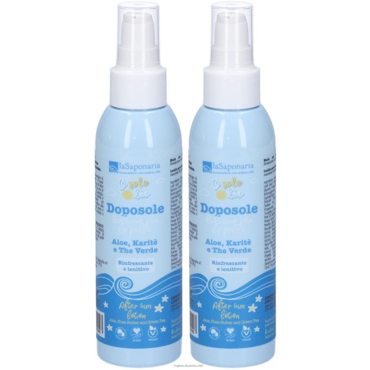 Cerca Offerte di la saponaria crema doposole balsamo pelle 2x150 ml e acquista online