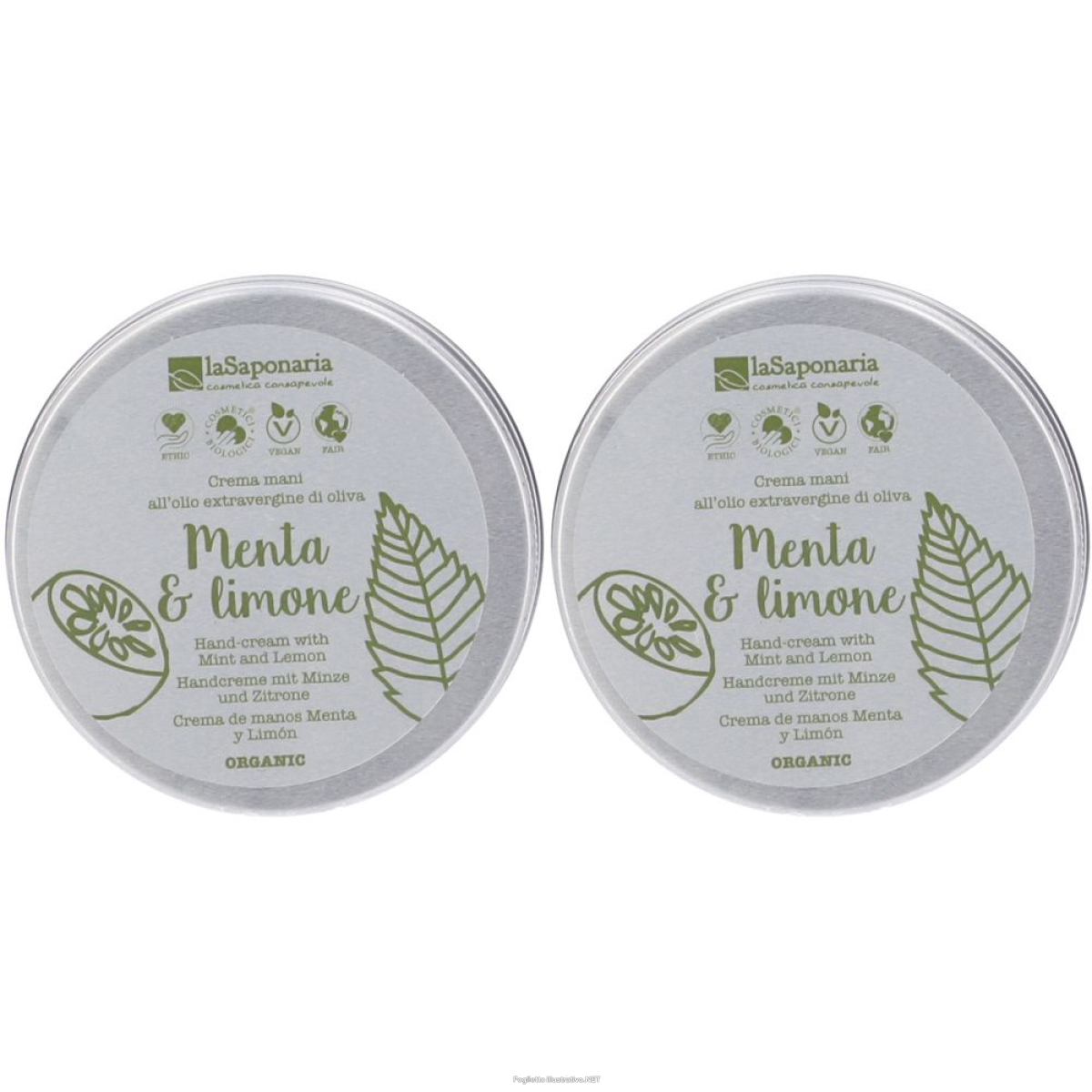 Cerca Offerte di la saponaria crema mani menta e limone set da 2 2x60 ml e acquista online