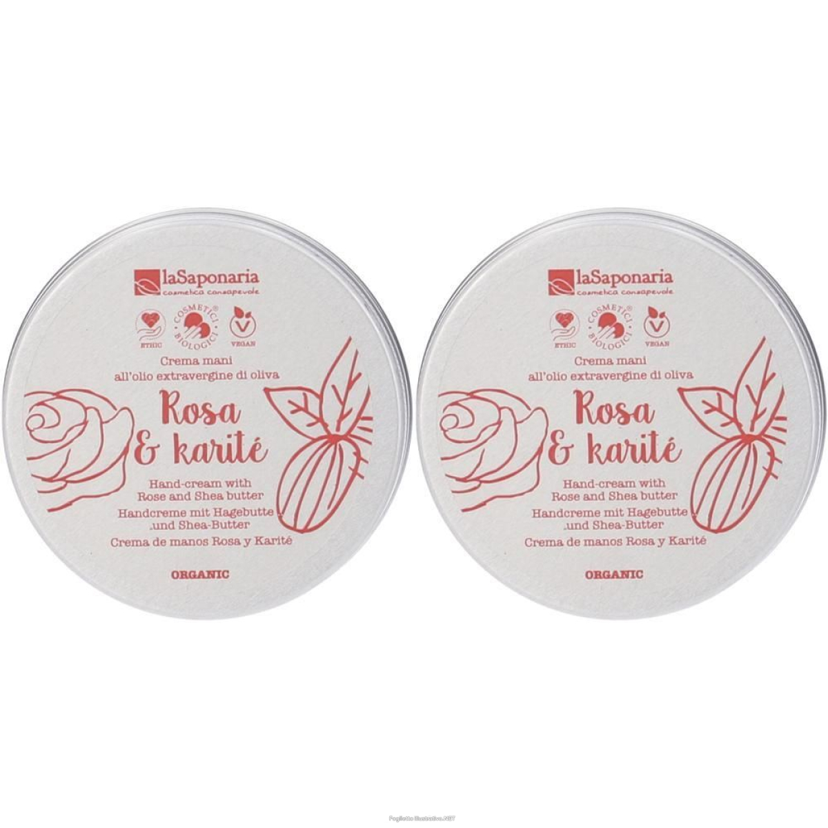 Cerca Offerte di la saponaria crema mani rosa e karite'crem 2x60 ml e acquista online