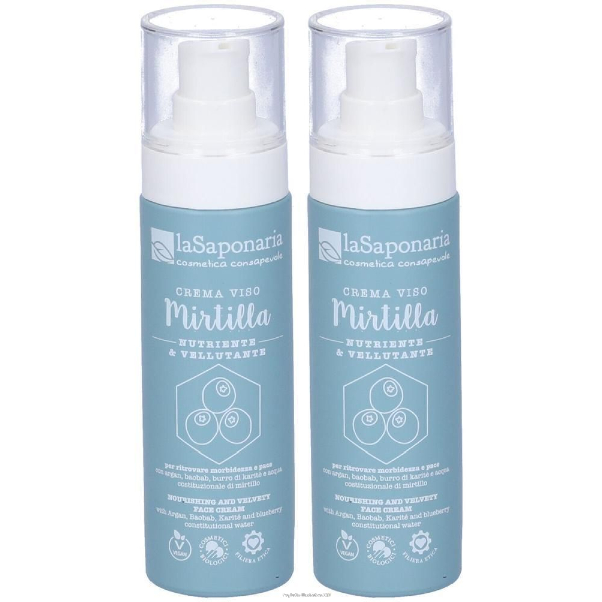 Cerca Offerte di la saponaria crema viso nutriente mirtilla 2x50 g e acquista online