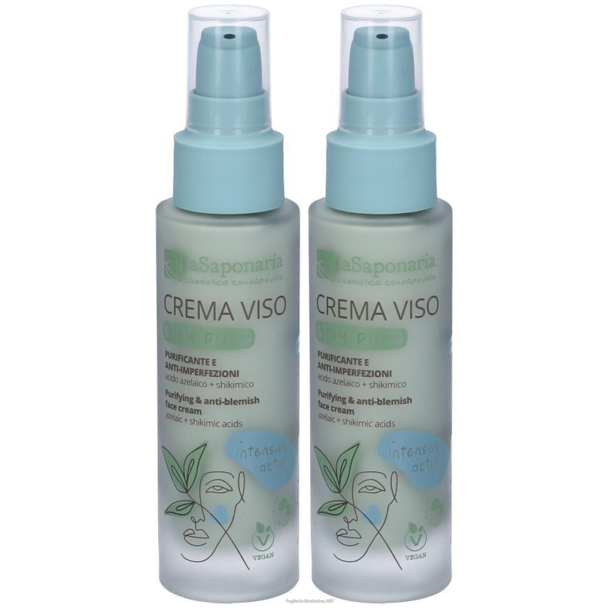 Cerca Offerte di la saponaria crema viso stay pure 2x50 ml e acquista online