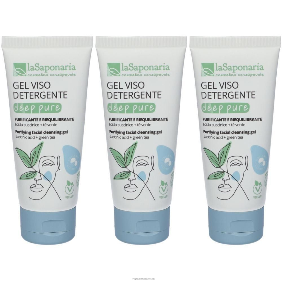 Cerca Offerte di la saponaria deep pure - gel viso detergente 3x100 ml e acquista online