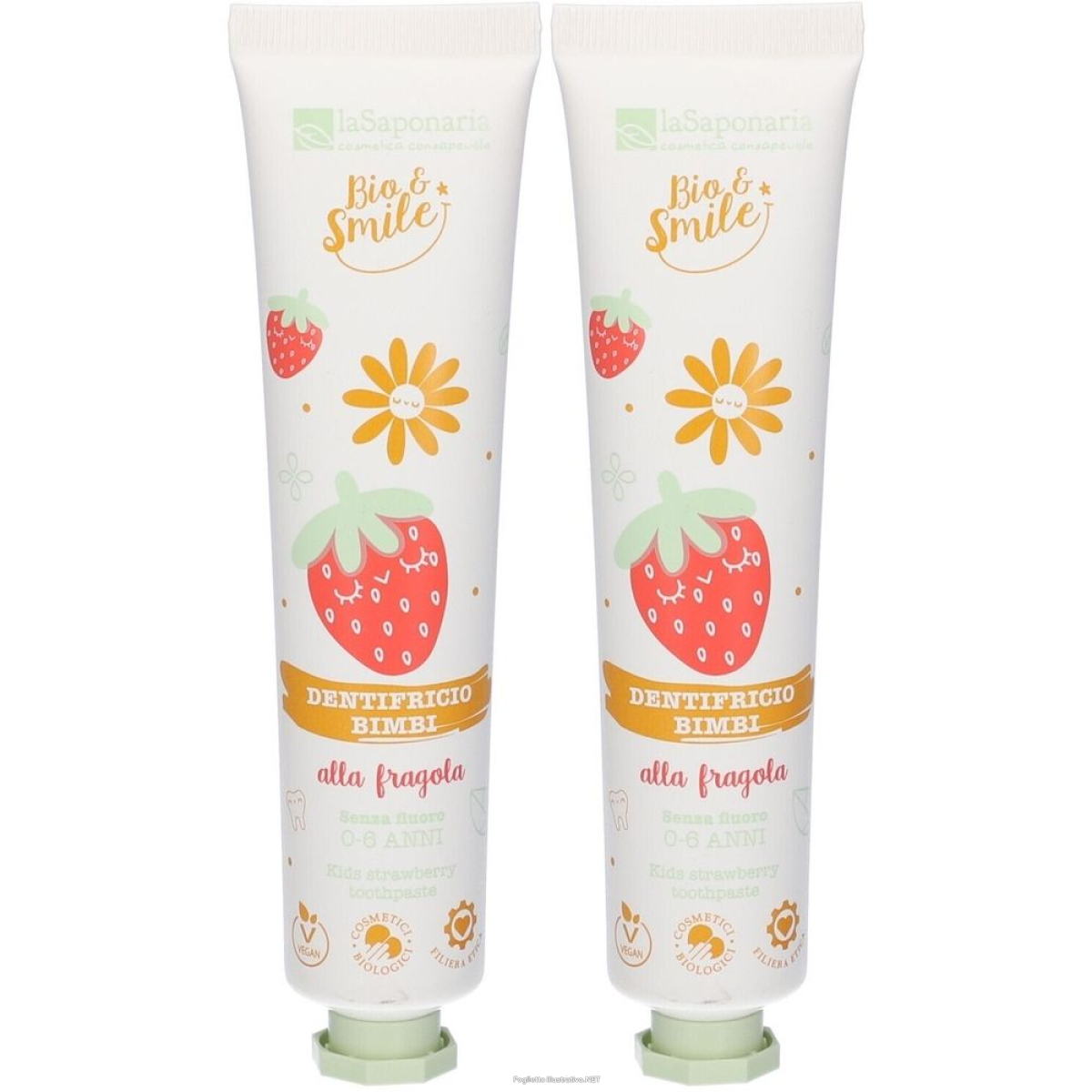 Cerca Offerte di la saponaria dentifricio lenitivo bimbi fragola set da 2 2x75 ml e acquista online
