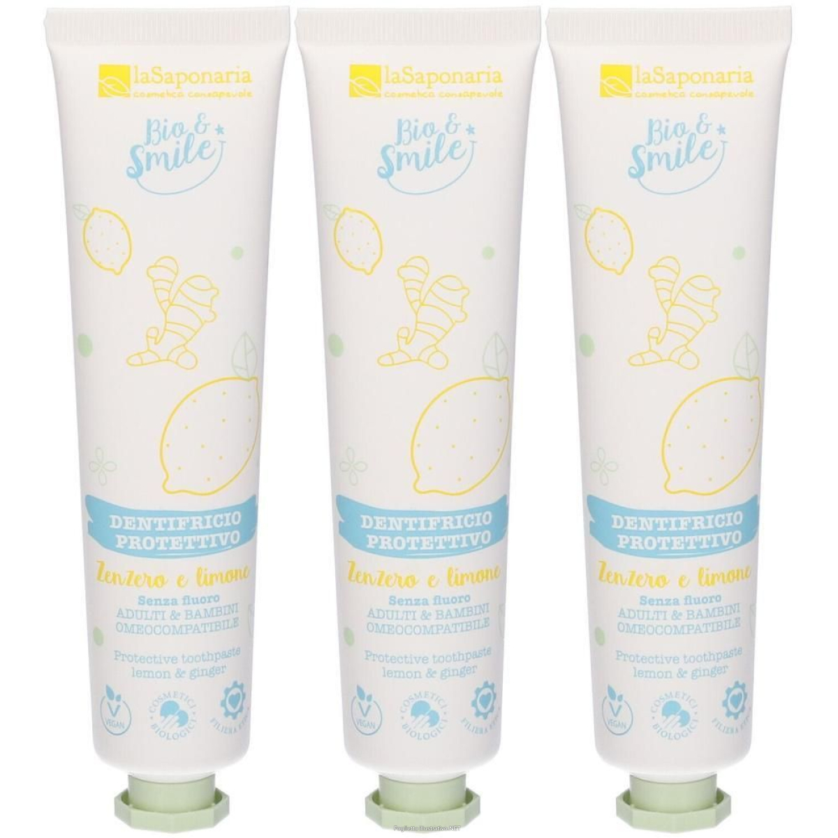Cerca Offerte di la saponaria dentifricio protettivo zenzero&limone 3x75 ml e acquista online