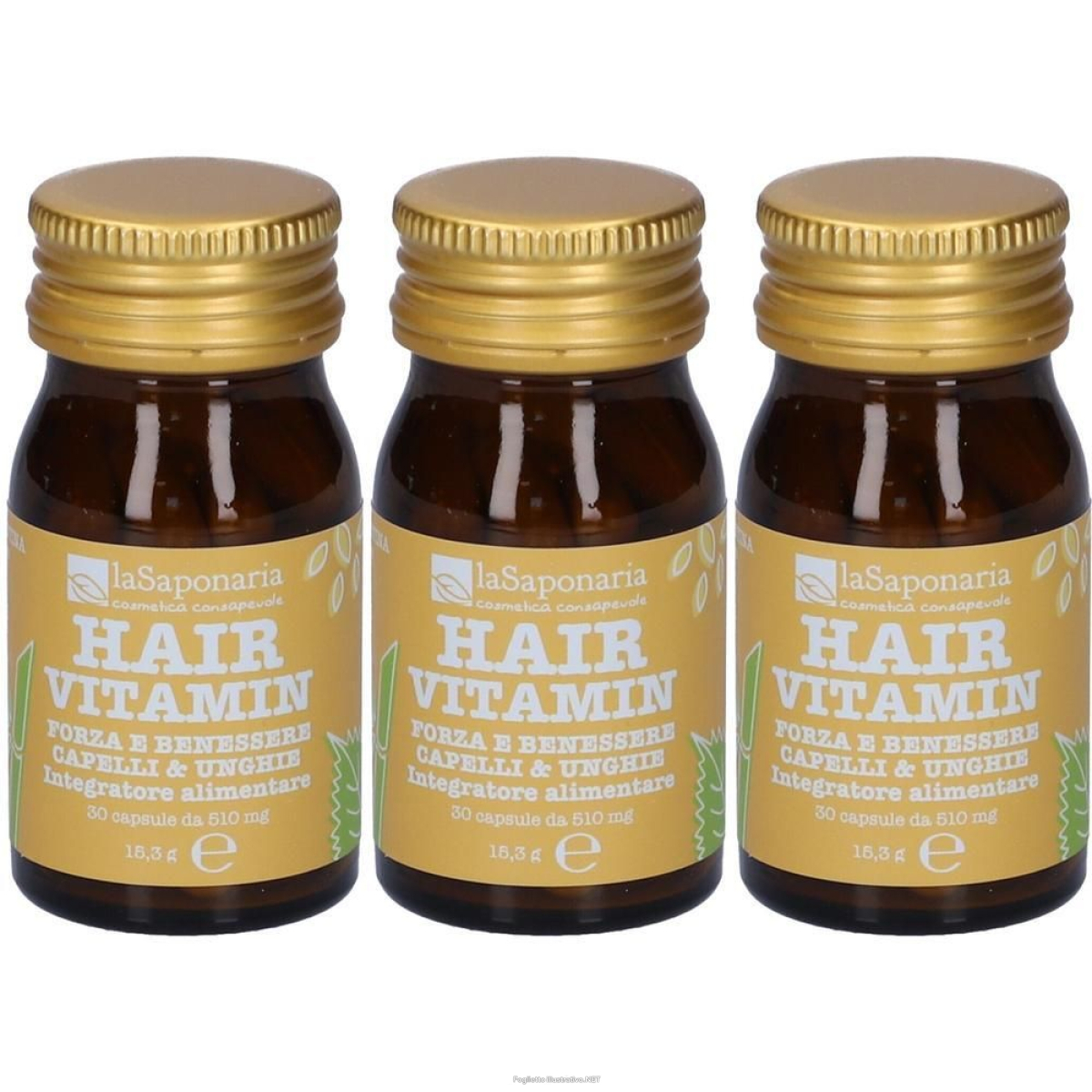 Cerca Offerte di la saponaria hair vitamin 3x15,3 g capsule e acquista online