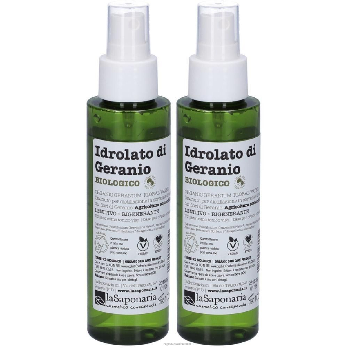 Cerca Offerte di la saponaria idrolato di geranio bio 2x100 ml e acquista online