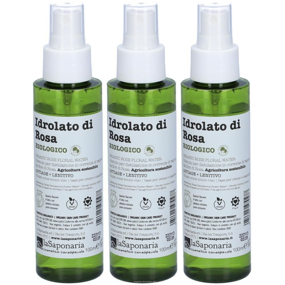 Cerca Offerte di la saponaria idrolato di rosa bio 3x100 ml e acquista online