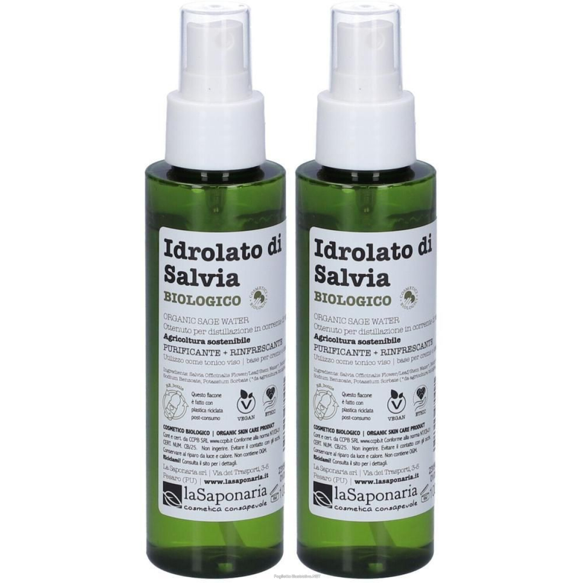 Cerca Offerte di la saponaria idrolato di salvia bio 2x100 ml e acquista online