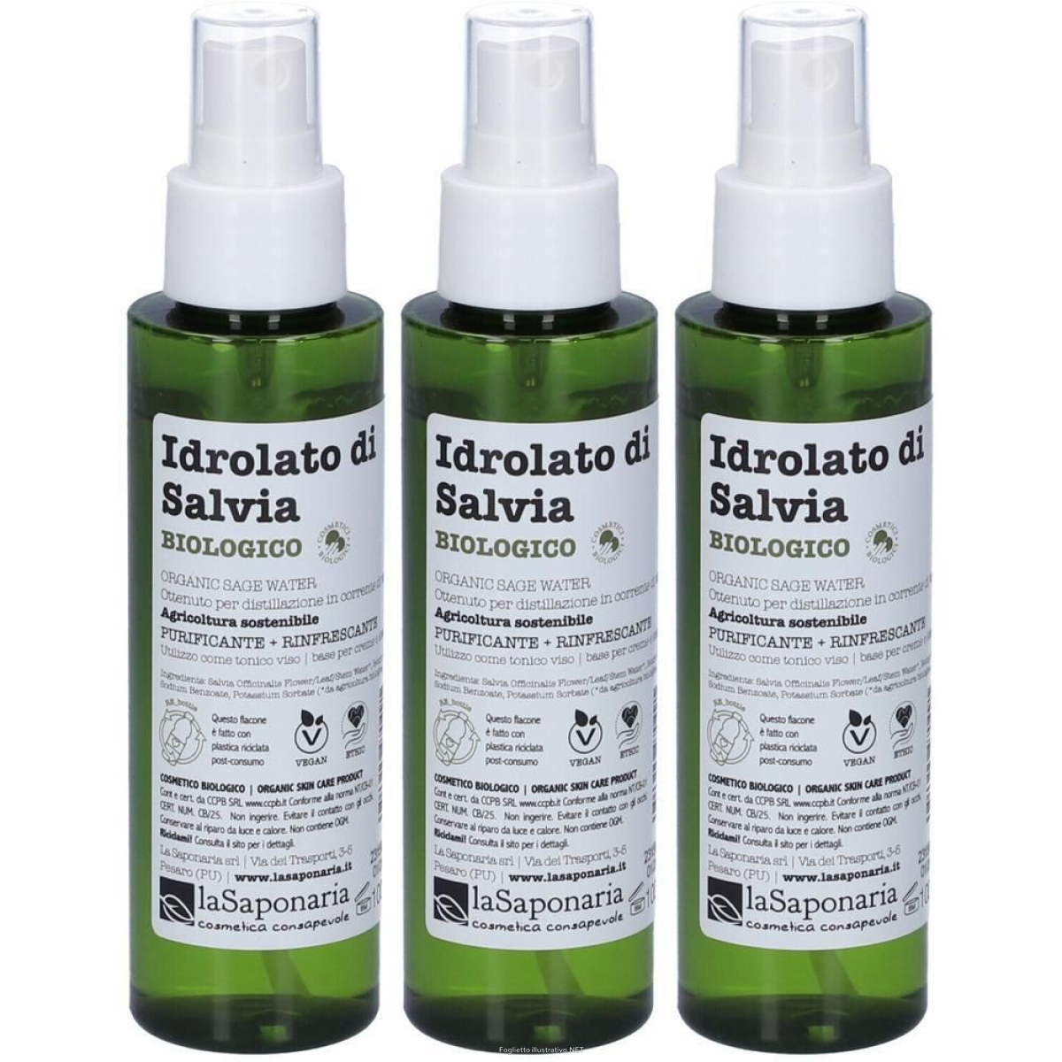 Cerca Offerte di la saponaria idrolato di salvia bio 3x100 ml e acquista online
