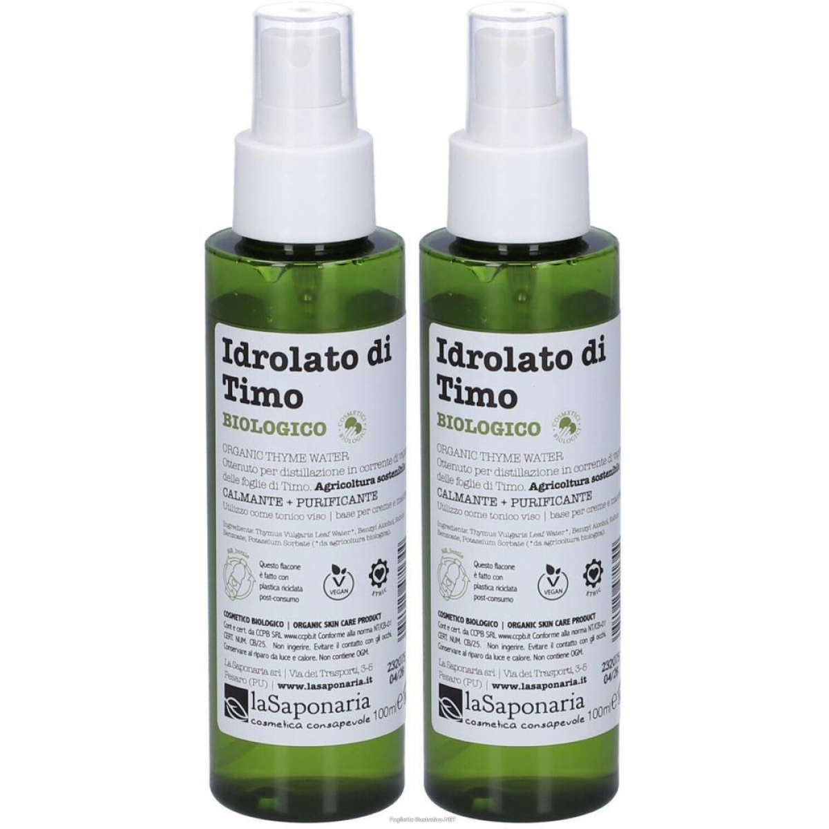 Cerca Offerte di la saponaria idrolato di timo bio 2x100 ml e acquista online