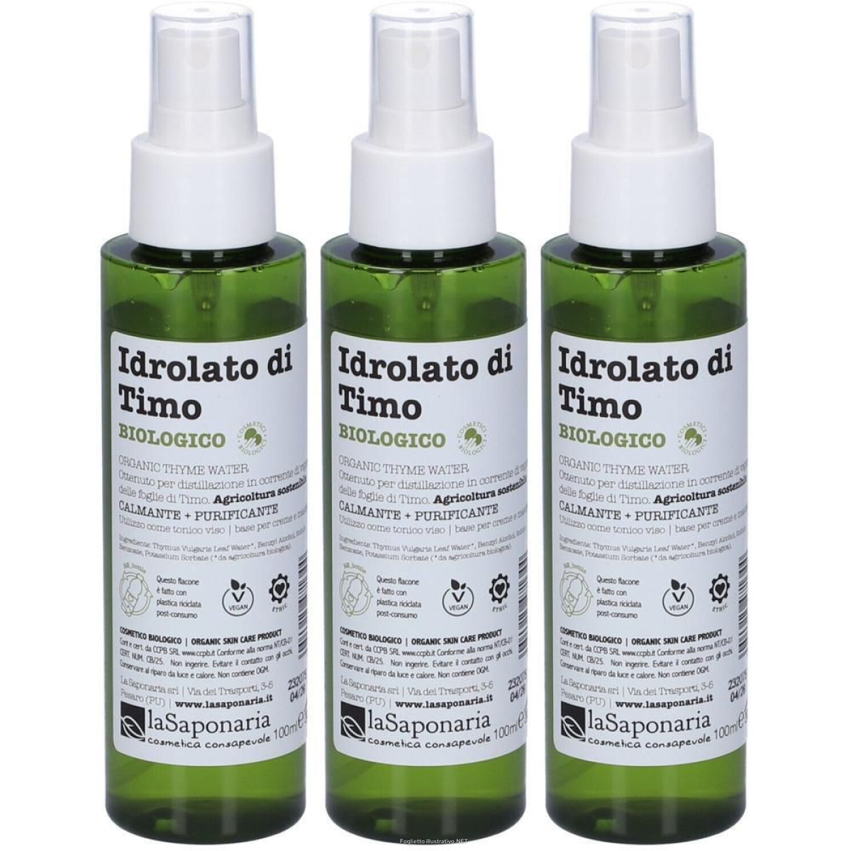 Cerca Offerte di la saponaria idrolato di timo bio 3x100 ml e acquista online