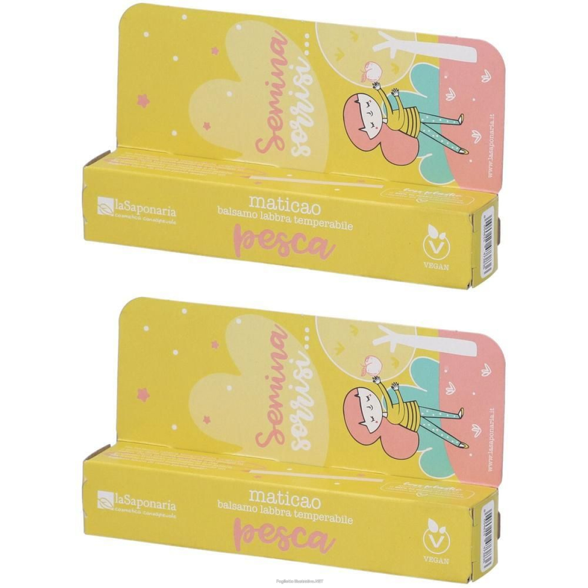 Cerca Offerte di la saponaria maticao balsamo labbra temperabile pesca 2x8 g e acquista online