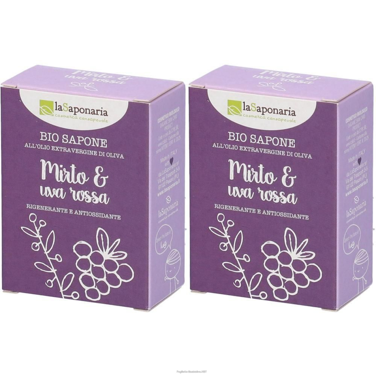 Cerca Offerte di la saponaria mirto e uva rossa 2x100 g e acquista online