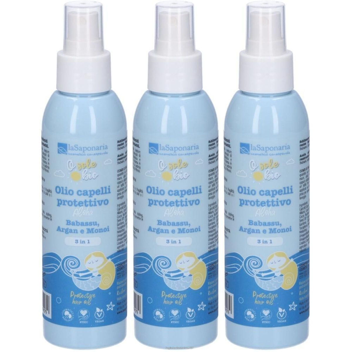 Cerca Offerte di la saponaria olio spray per capelli protettivo 3 in 1 - aloha 3x125 ml e acquista online