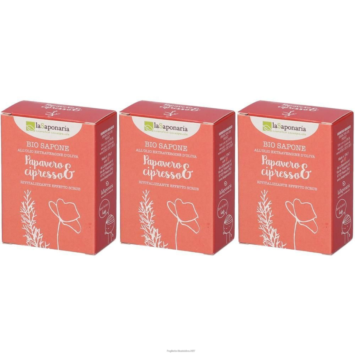 Cerca Offerte di la saponaria papavero e cipresso 3x100 g e acquista online