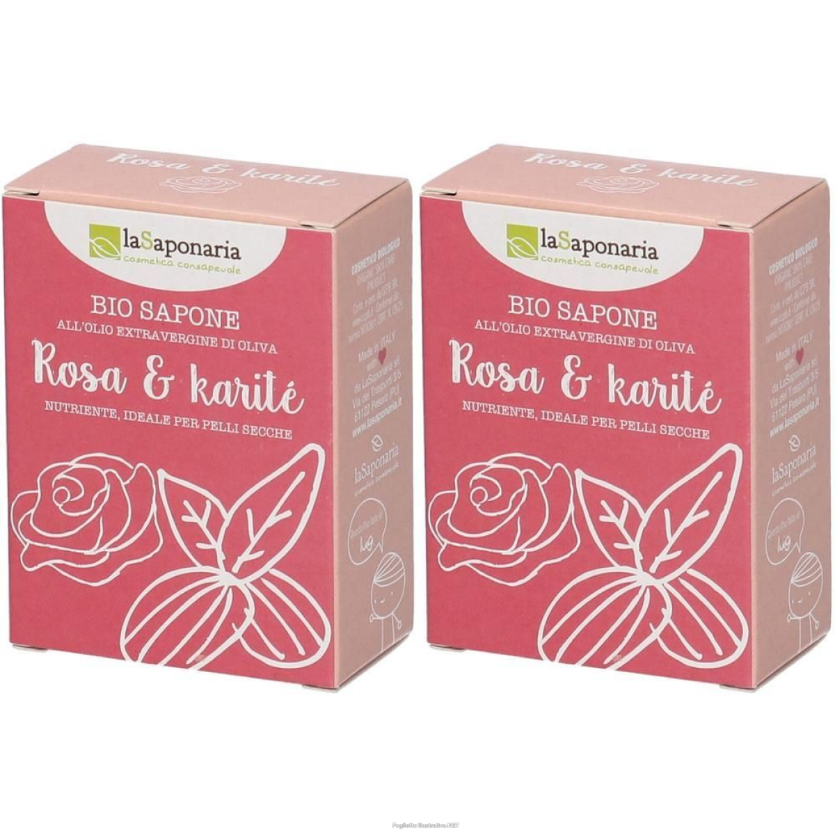 Cerca Offerte di la saponaria rosa e karite' 2x100 g e acquista online